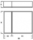 schematische weergave hxbxd