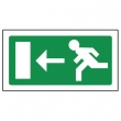 Pictogram Vluchtweg naar Links