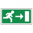 pictogram vluchtweg aanduiding rechts	